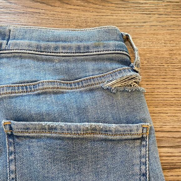 AGOLDE Sophie Medium Wash Skinny Jeans Preppy Distressed Frayed Women's size 27 - Picture 9 of 9